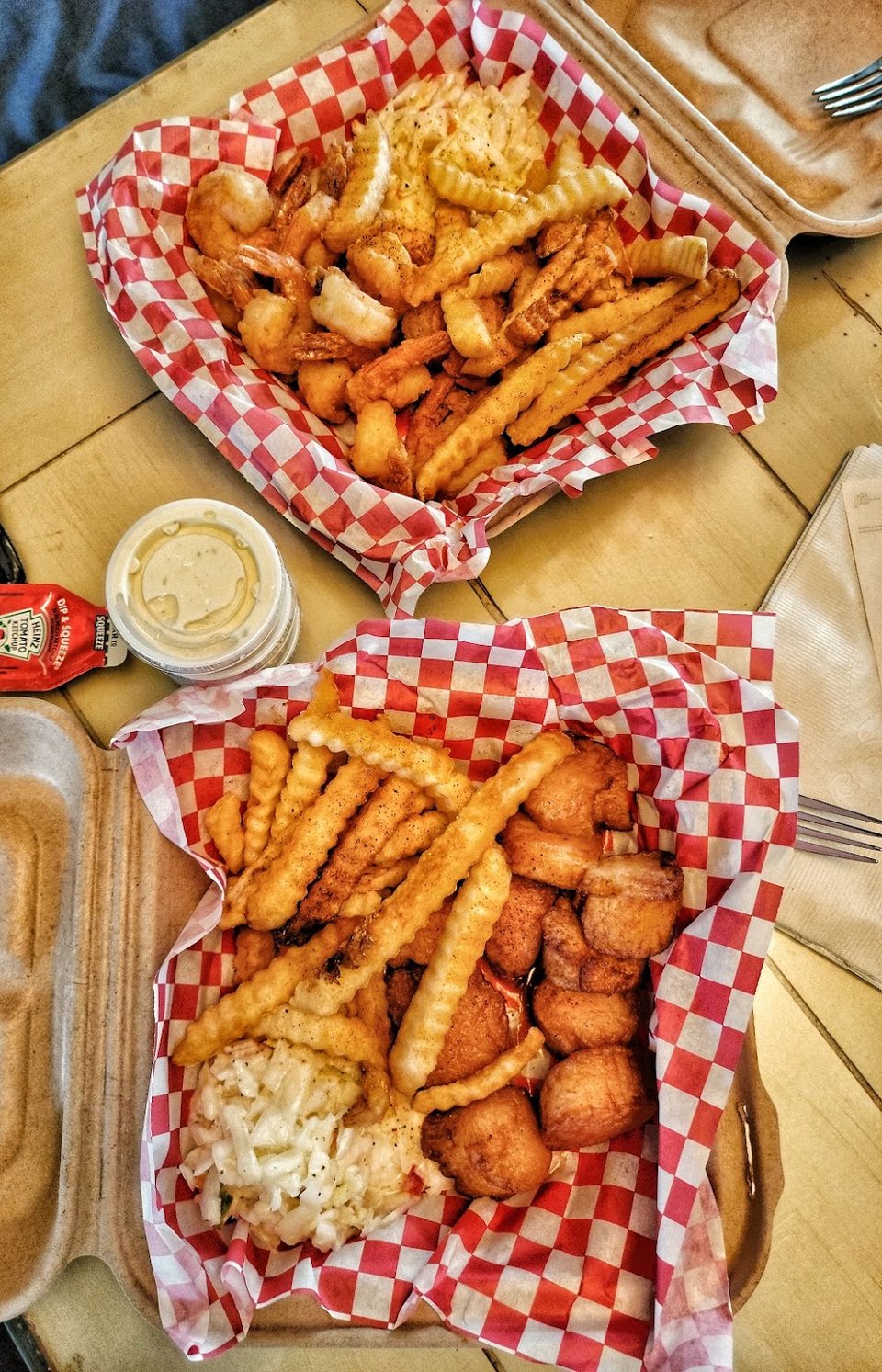 Fried Shrimp & Scallop Baskets